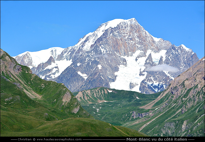 Mont-Blanc vu du coté italien